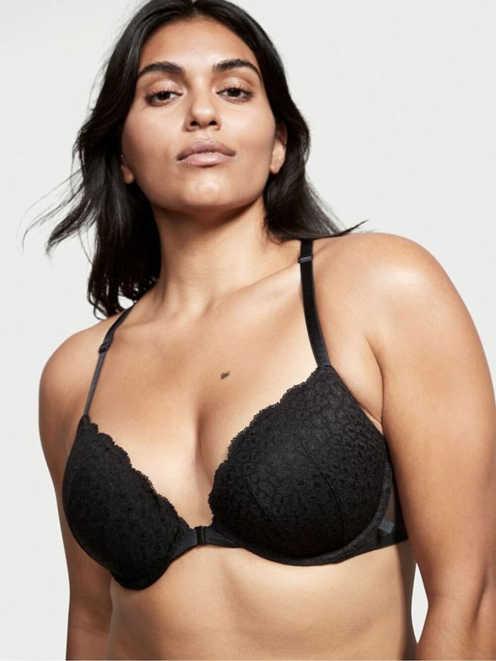 Victoria's Secret Sexy Tee Lace Front Fastening Push Up Bra 36DD NWOT